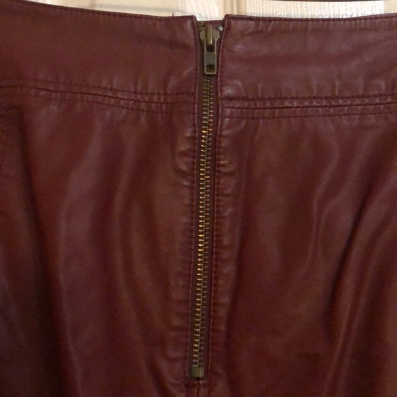 Free People Mini Faux Leather Skirt - Picture 4 of 7